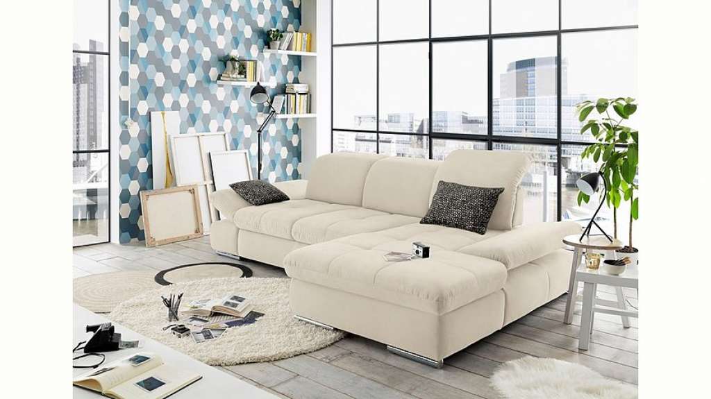 set one by Musterring Ecksofa »SO4100«, Recamiere links oder rechts, wahlweise mit Bettfunktion