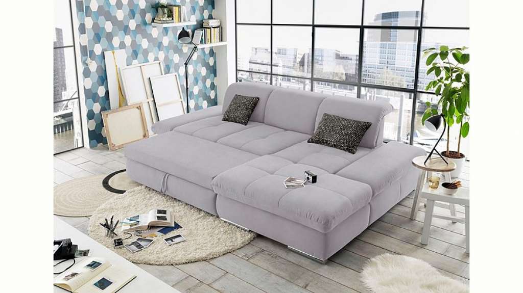 set one by Musterring Ecksofa »SO4100«, Recamiere links oder rechts, wahlweise mit Bettfunktion