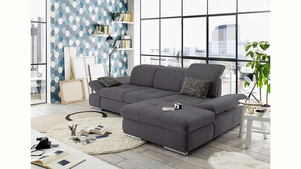 set one by Musterring Ecksofa »SO4100«, Recamiere links oder rechts, wahlweise mit Bettfunktion