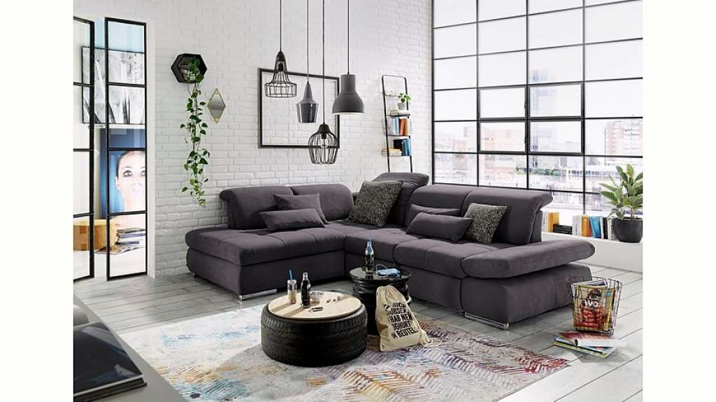 set one by Musterring Ecksofa »SO4100«, Ottomane links oder rechts bestellbar, wahlweise mit Bettfunktion
