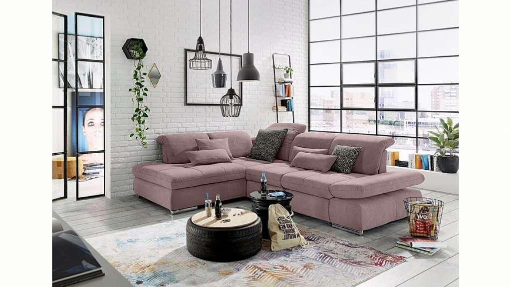 set one by Musterring Ecksofa »SO4100«, Ottomane links oder rechts bestellbar, wahlweise mit Bettfunktion