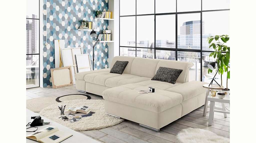 set one by Musterring Ecksofa »SO4100«, Recamiere links oder rechts, wahlweise mit Bettfunktion