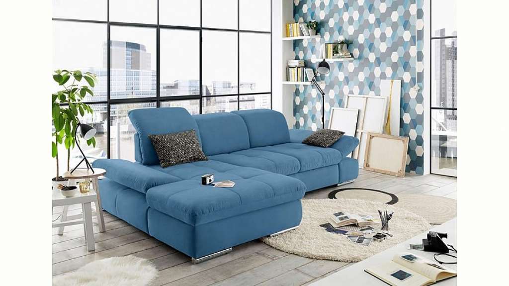 set one by Musterring Ecksofa »SO4100«, Recamiere links oder rechts, wahlweise mit Bettfunktion