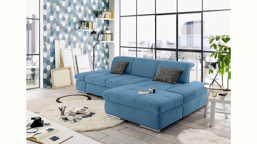 set one by Musterring Ecksofa »SO4100«, Recamiere links oder rechts, wahlweise mit Bettfunktion