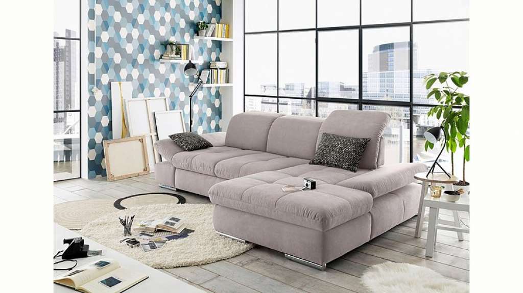 set one by Musterring Ecksofa »SO4100«, Recamiere links oder rechts, wahlweise mit Bettfunktion