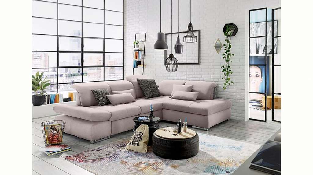 set one by Musterring Ecksofa »SO4100«, Ottomane links oder rechts bestellbar, wahlweise mit Bettfunktion