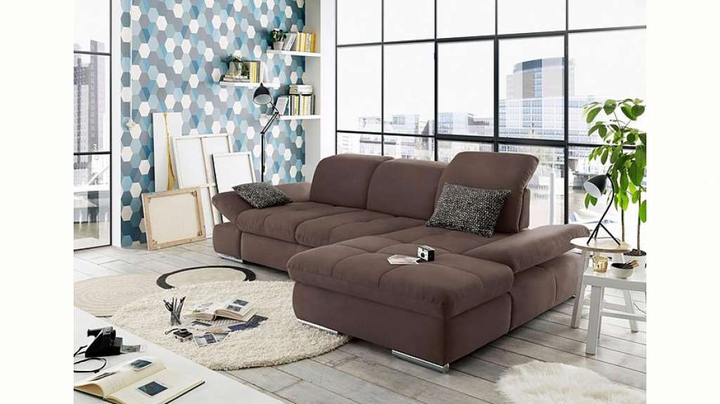 set one by Musterring Ecksofa »SO4100«, Recamiere links oder rechts, wahlweise mit Bettfunktion
