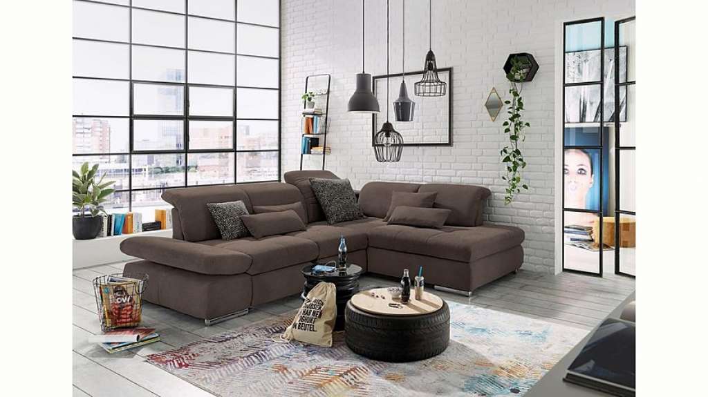 set one by Musterring Ecksofa »SO4100«, Recamiere links oder rechts, wahlweise mit Bettfunktion