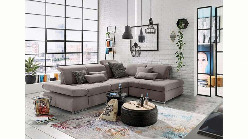 set one by Musterring Ecksofa »SO4100«, Recamiere links oder rechts, wahlweise mit Bettfunktion