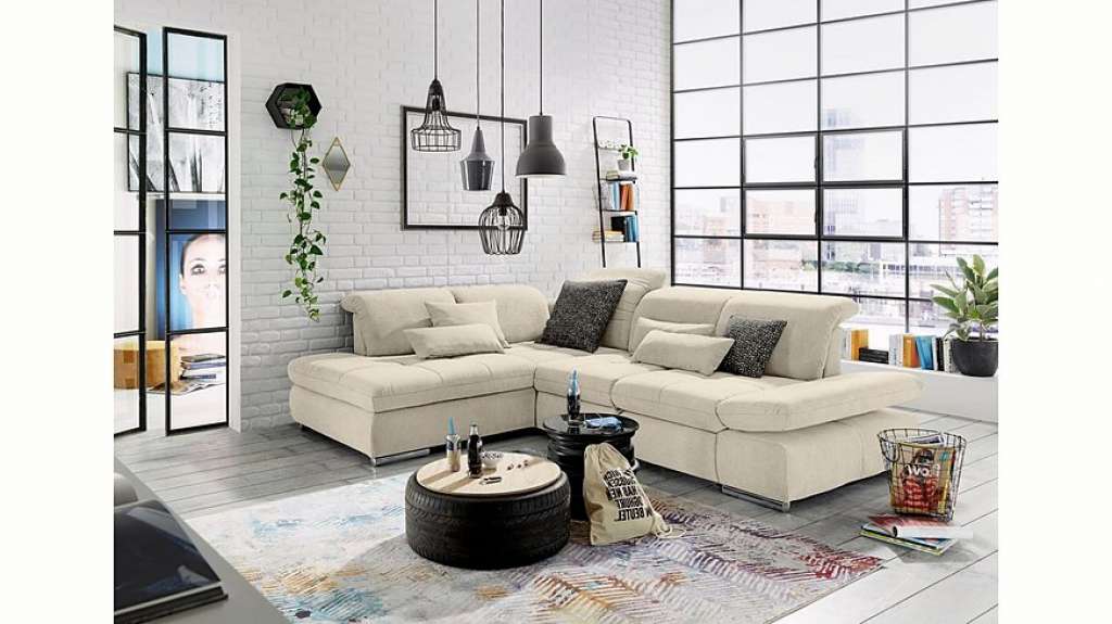 set one by Musterring Ecksofa »SO4100«, Ottomane links oder rechts bestellbar, wahlweise mit Bettfunktion