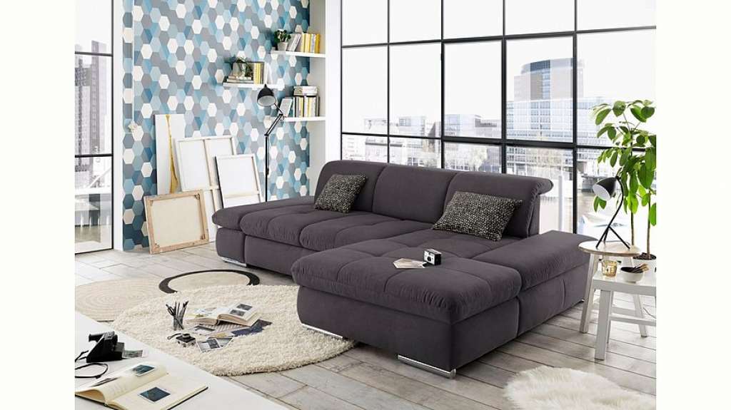 set one by Musterring Ecksofa »SO4100«, Recamiere links oder rechts, wahlweise mit Bettfunktion