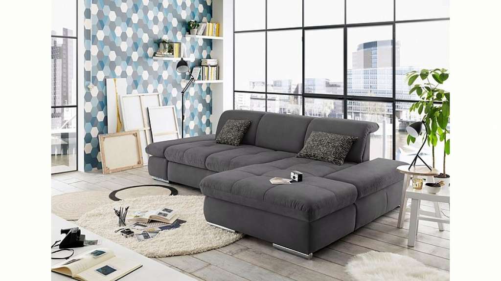 set one by Musterring Ecksofa »SO4100«, Recamiere links oder rechts, wahlweise mit Bettfunktion