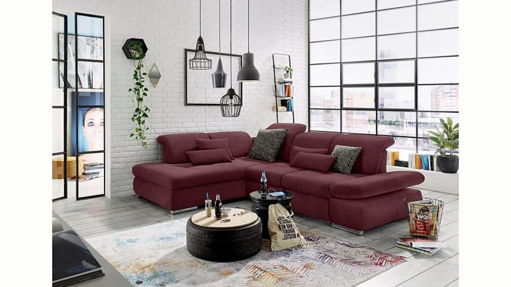 set one by Musterring Ecksofa »SO4100«, Ottomane links oder rechts bestellbar, wahlweise mit Bettfunktion