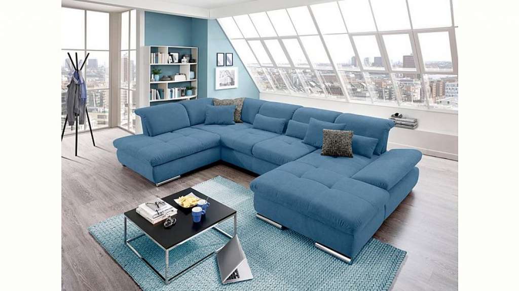 set one by Musterring Wohnlandschaft »SO4100«, Ottomane wahlweise links oder rechts bestellbar, wahlweise mit Bettfunktion