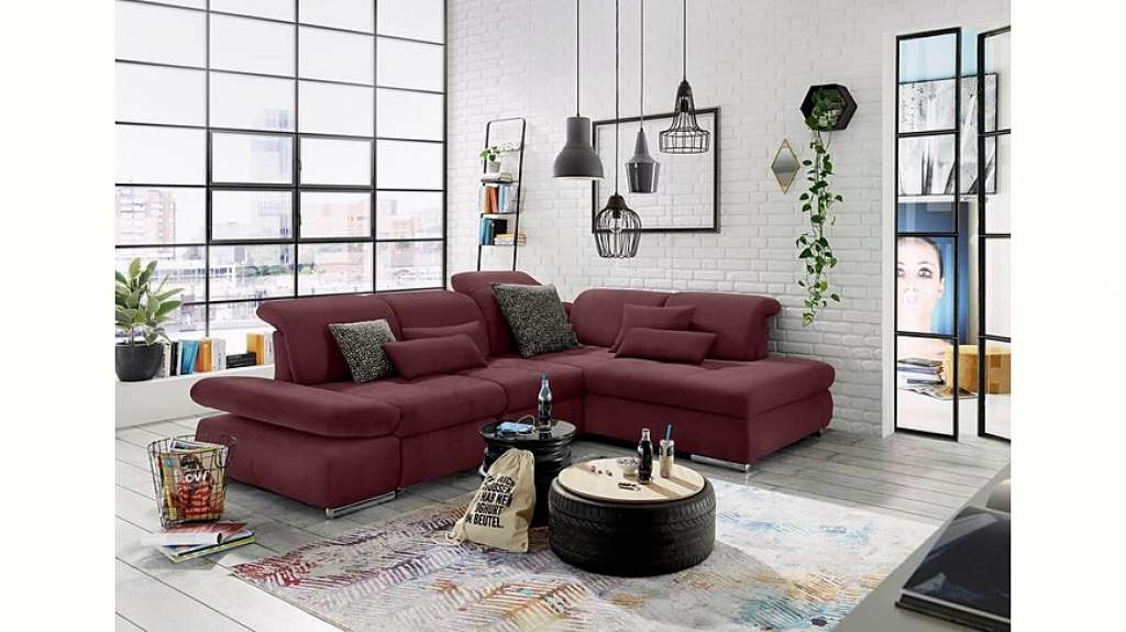set one by Musterring Ecksofa »SO4100«, Ottomane links oder rechts bestellbar, wahlweise mit Bettfunktion