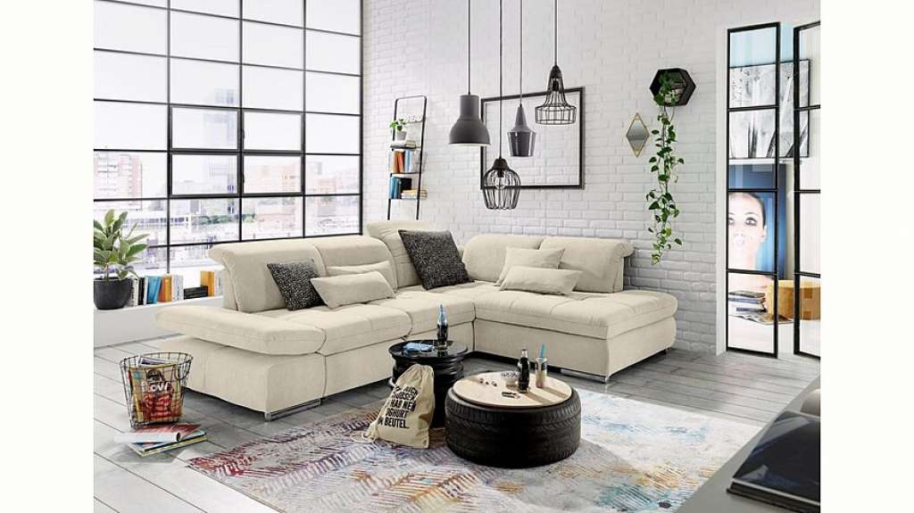 set one by Musterring Ecksofa »SO4100«, Ottomane links oder rechts bestellbar, wahlweise mit Bettfunktion