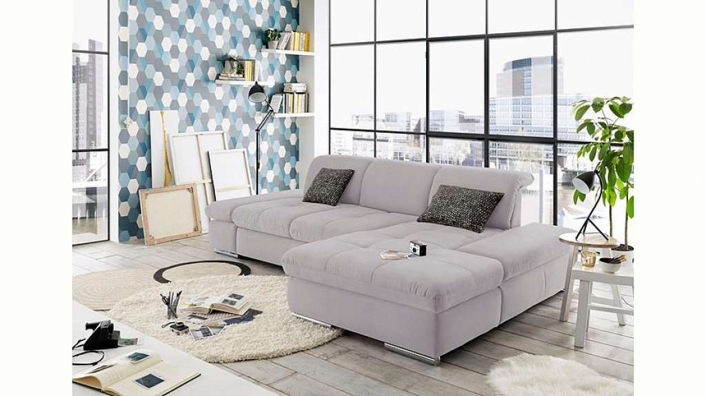 set one by Musterring Ecksofa »SO4100«, Recamiere links oder rechts, wahlweise mit Bettfunktion