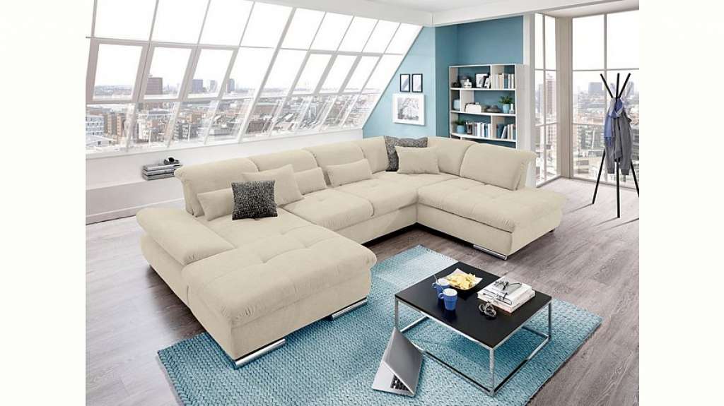 set one by Musterring Wohnlandschaft »SO4100«, Ottomane wahlweise links oder rechts bestellbar, wahlweise mit Bettfunktion