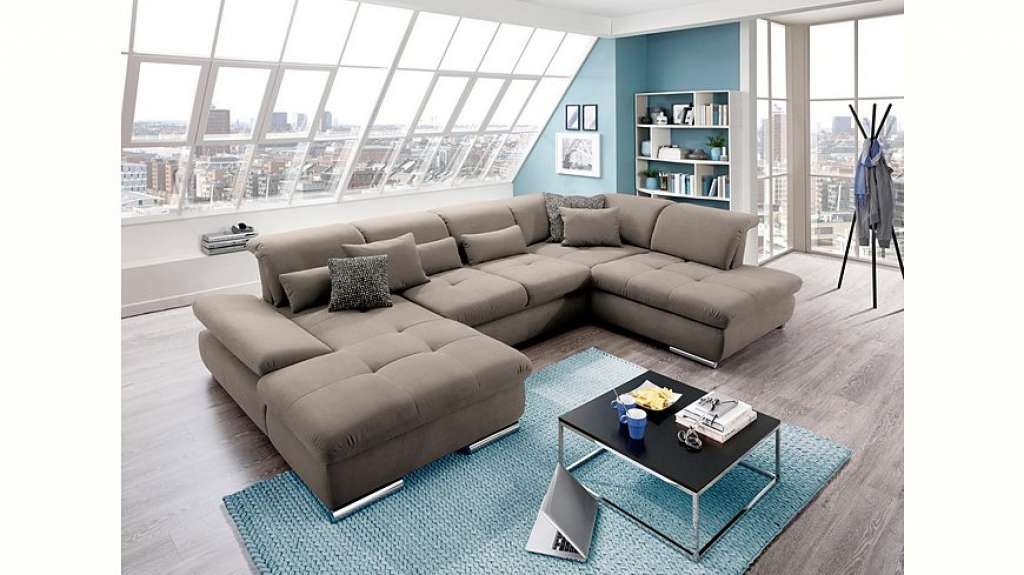 set one by Musterring Wohnlandschaft »SO4100«, Ottomane wahlweise links oder rechts bestellbar, wahlweise mit Bettfunktion