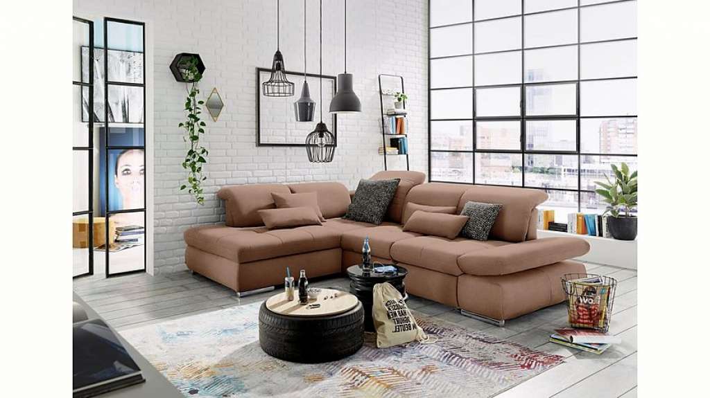 set one by Musterring Ecksofa »SO4100«, Ottomane links oder rechts bestellbar, wahlweise mit Bettfunktion