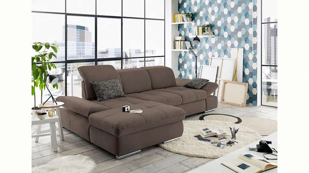 set one by Musterring Ecksofa »SO4100«, Recamiere links oder rechts, wahlweise mit Bettfunktion