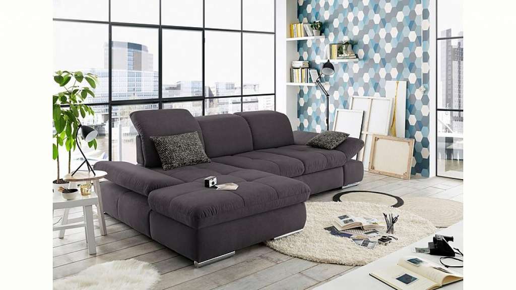 set one by Musterring Ecksofa »SO4100«, Recamiere links oder rechts, wahlweise mit Bettfunktion