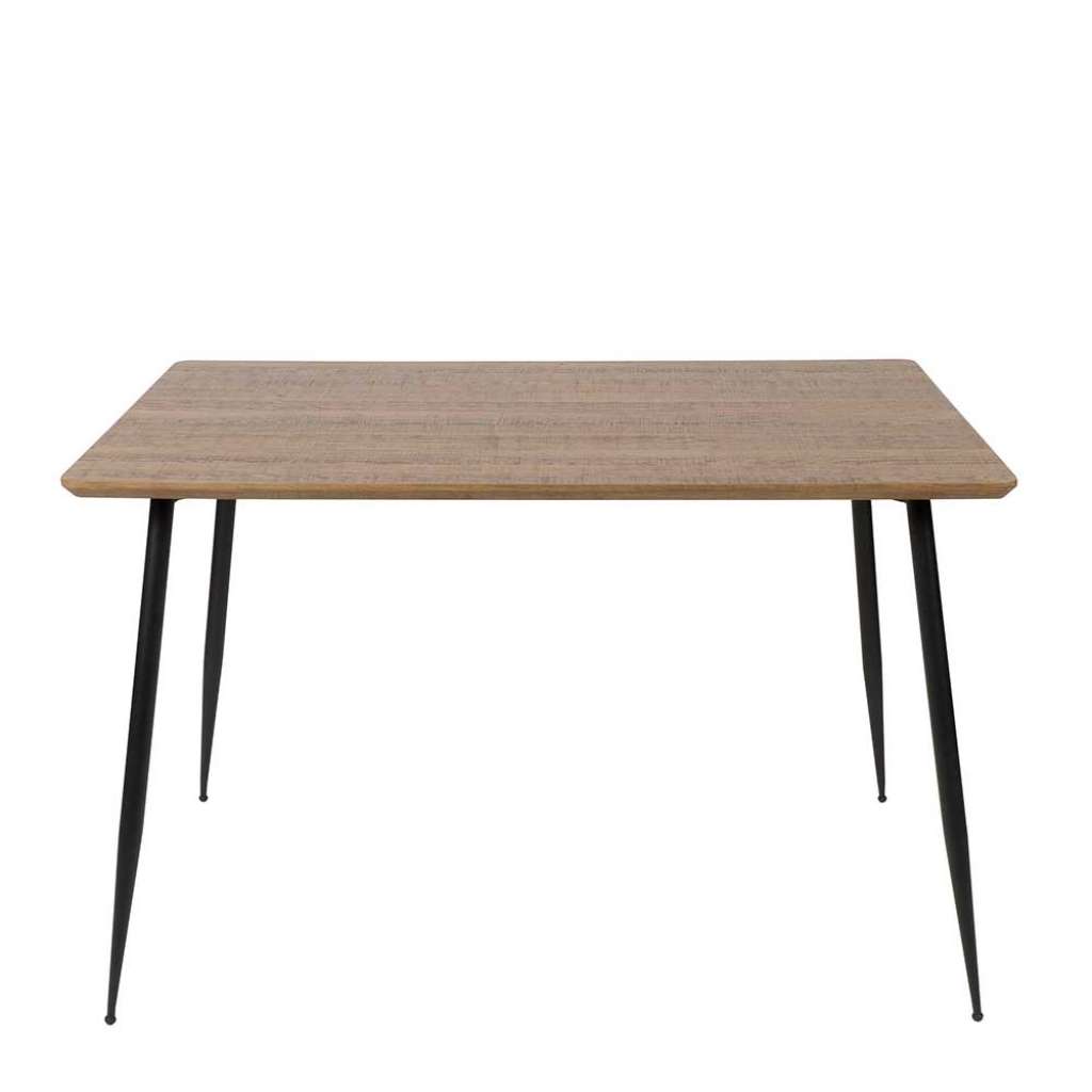 Esszimmertisch in Eichefarben und Schwarz Loft Design
