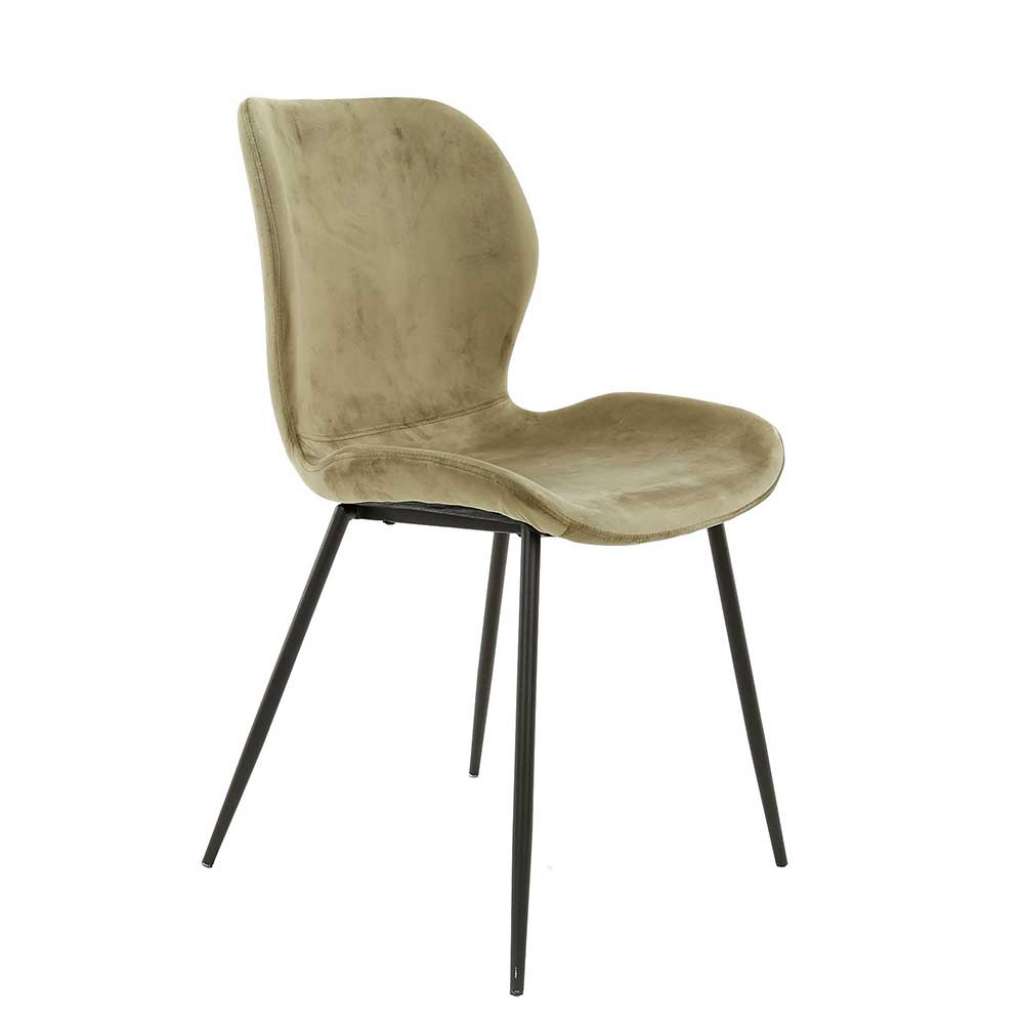 Esstisch Stühle in Beige Samt 45 cm Sitzhöhe (4er Set)
