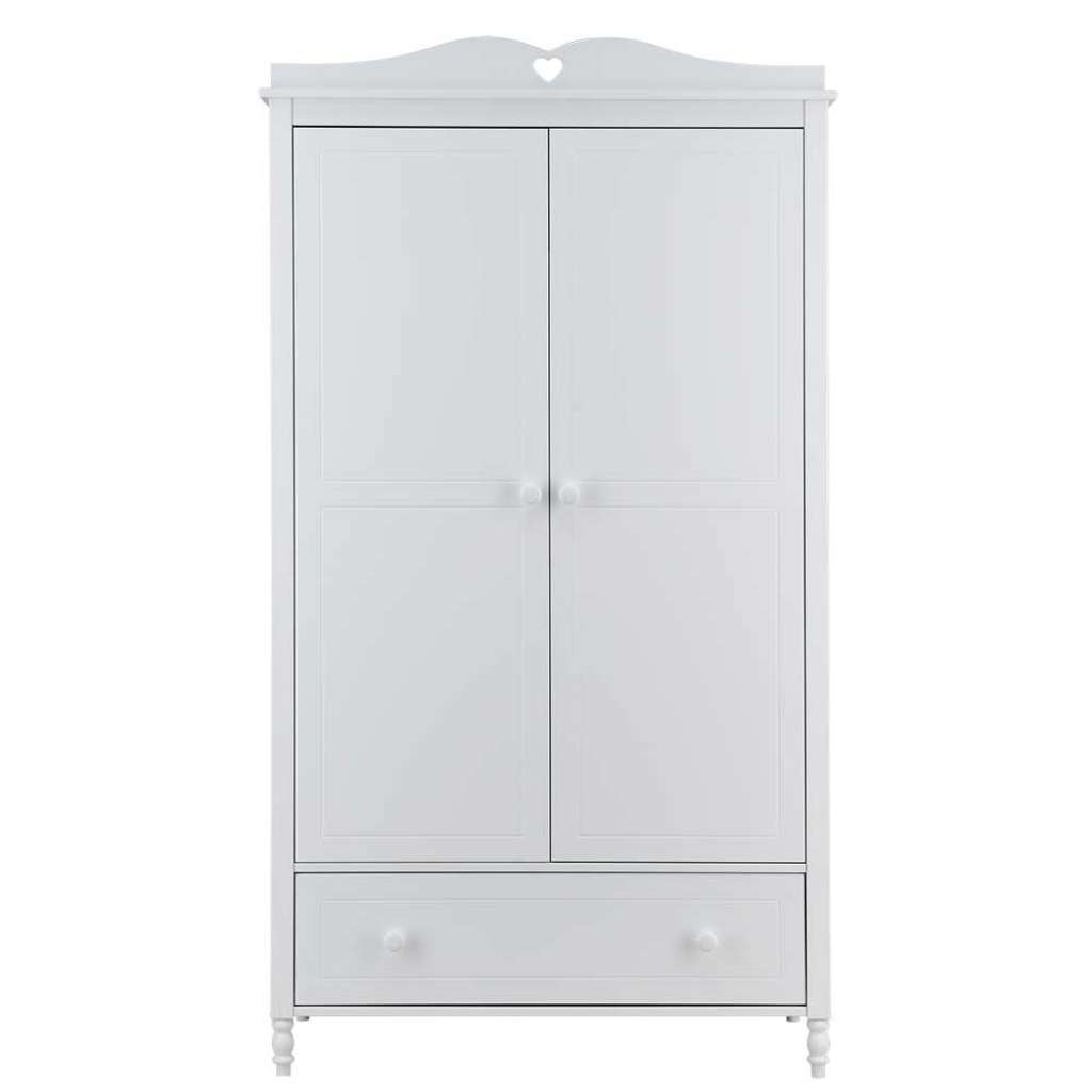 2 türiger Kleiderschrank in Weiß Jugendzimmer