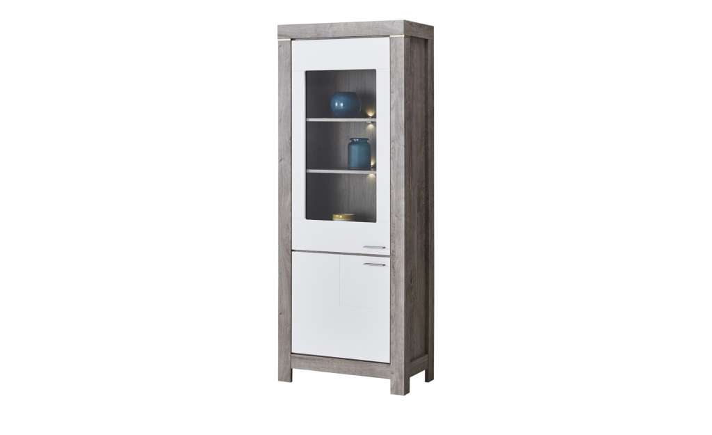 uno Vitrine  Porto ¦ holzfarben ¦ Maße (cm): B: 76 H: 200 T: 42 Kommoden & Sideboards > Vitrinen - Höffner