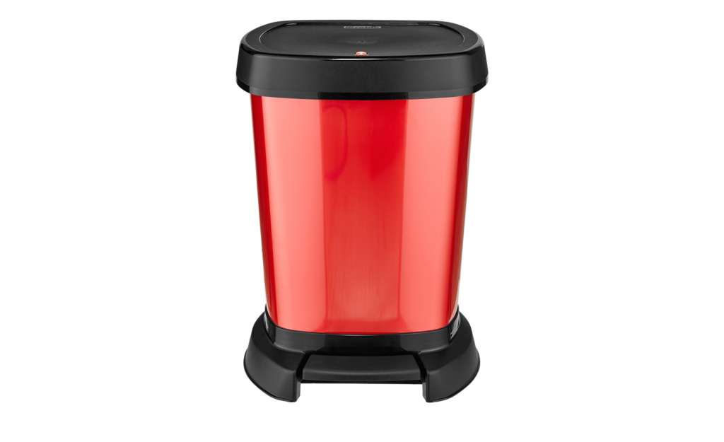 Rotho Universaleimer 6 l Rot Metallic  Paso ¦ rot ¦ Kunststoff ¦ Maße (cm): B: 23,4 H: 29,5 T: 21,9 Küchenzubehör & Helfer > Abfallbehälter - Höffner