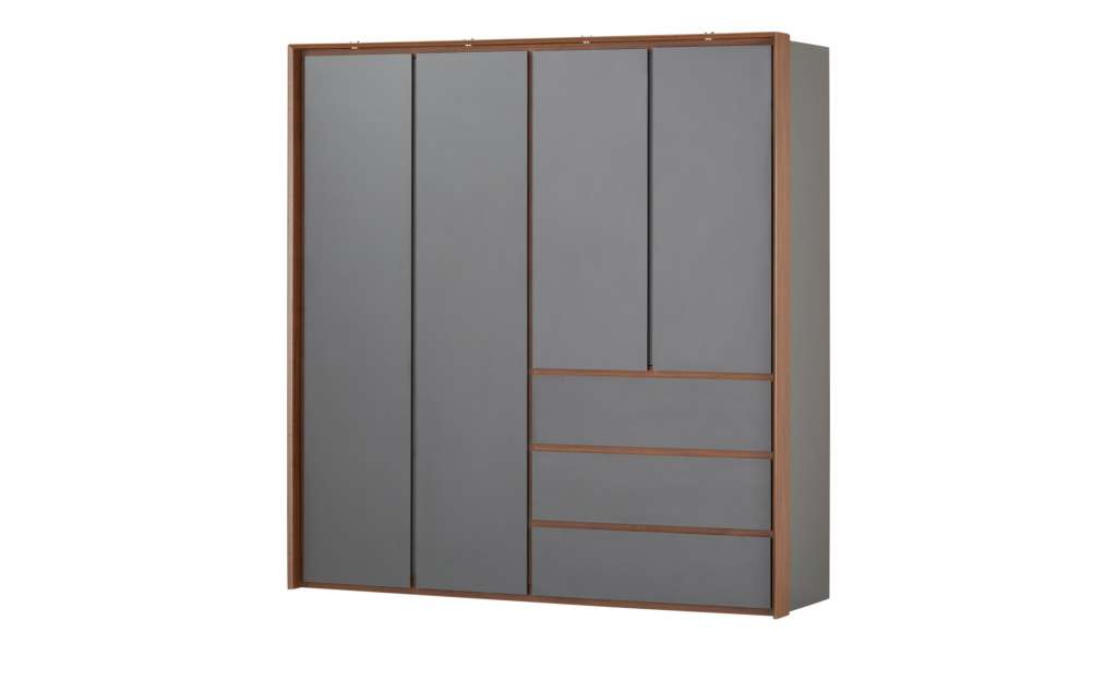 Kleiderschrank  Playboy Victoria ¦ grau ¦ Maße (cm): B: 200 H: 212 T: 67 Schränke > Schranksysteme - Höffner
