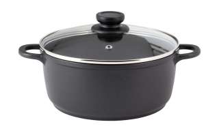 KHG Alugusstopf 24cm ¦ schwarz ¦ Aluminium-Guss ¦ Maße (cm): H: 11,5 Ø: 24 Töpfe & Pfannen & Zubehör > Töpfe - Höffner
