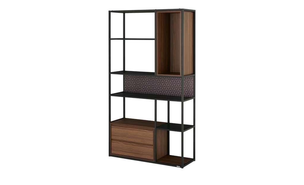 Playboy Regal  Brooke ¦ holzfarben ¦ Maße (cm): B: 100 H: 179 T: 35 Regale > Bücherregale - Höffner
