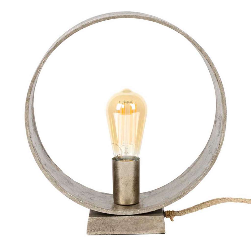 Tischlampe in Nickelfarben Metall