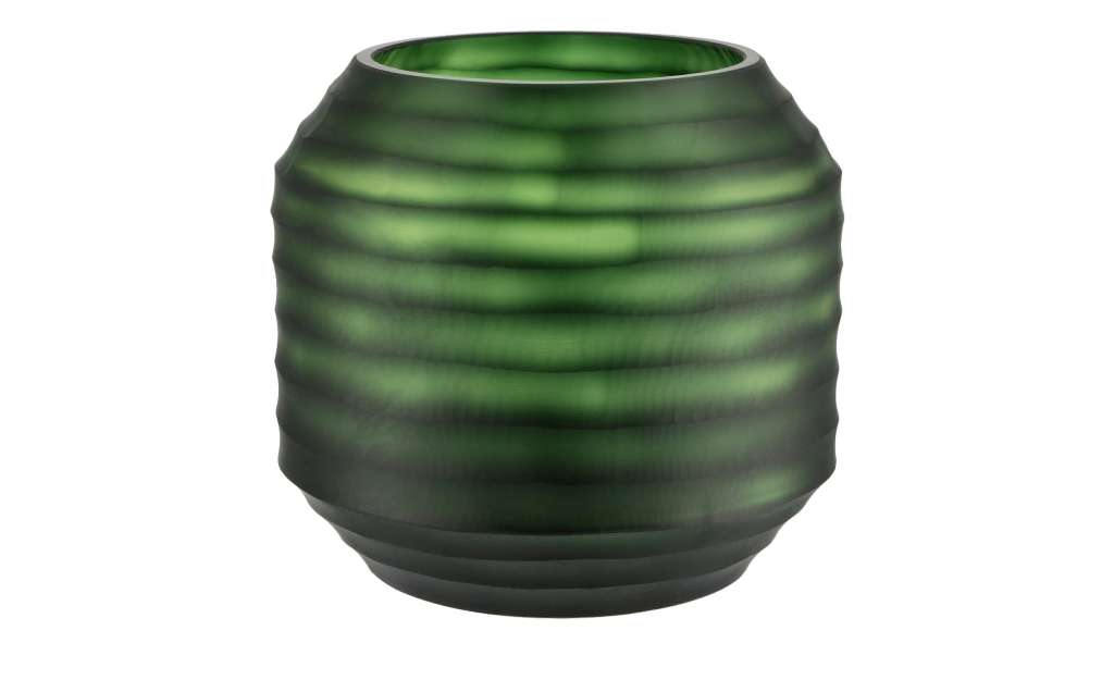 Peill+Putzler Vase ¦ grün ¦ Glas  ¦ Maße (cm): H: 18,5 Ø: 20 Dekoration > Vasen - Höffner