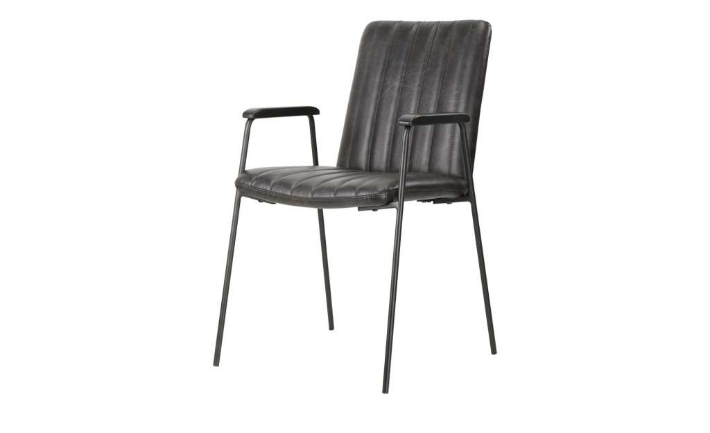 Armlehnstuhl  Samu ¦ schwarz ¦ Maße (cm): B: 55 H: 88 T: 63 Stühle > Esszimmerstühle > Esszimmerstühle mit Armlehnen - Höffner