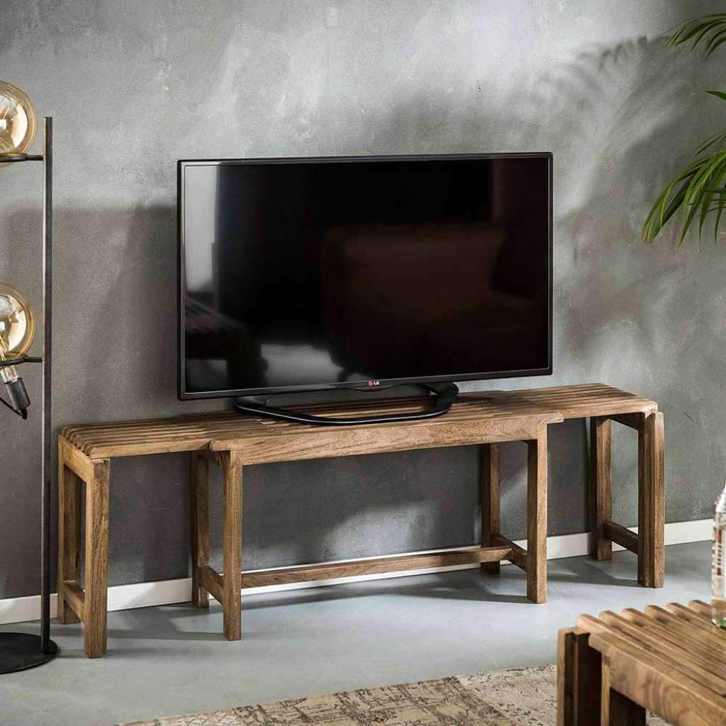 Fernsehboard aus Mangobaum Massivholz Landhaus Design