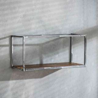 Wandboard aus Hartholz und Stahl 30 cm hoch