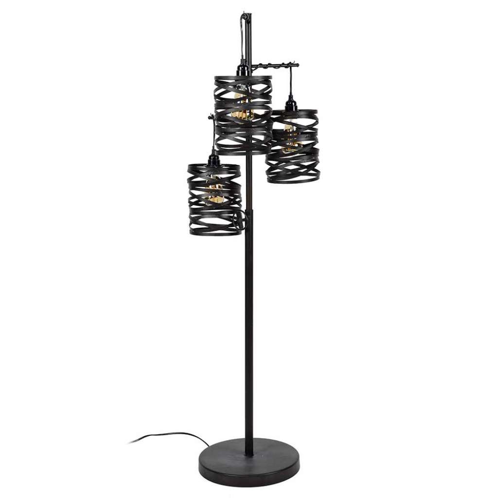 Stehlampe in Anthrazit Loft Design