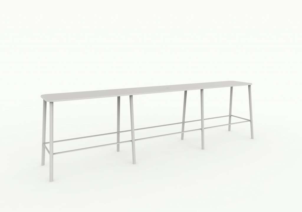 Frama - Adam Outdoor-Bank - klein - grau - indoor