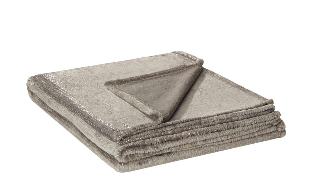 Flanelldecke  Lametta ¦ grau ¦ 100% Polyester    ¦ Maße (cm): B: 150 Heimtextilien > Kuscheldecken - Höffner