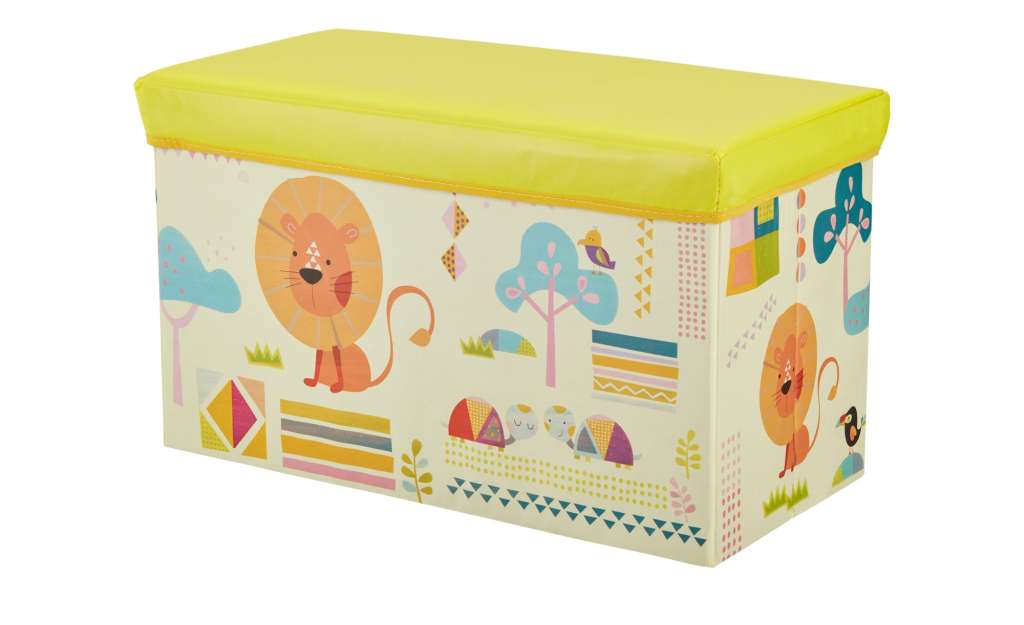 Sitzbank mit Stauraum  Zoo ¦ gelb ¦ Bezug: 100% Polyester Füllung: 100% Polyurethan Einlagen aus Pappe ¦ Maße (cm): B: 60 H: 30,5 T: 35 Baby > Unterwegs > Boxen - Höffner