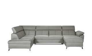 uno Wohnlandschaft grau - Mikrofaser More ¦ grau ¦ Maße (cm): H: 81 Polstermöbel > Sofas > Schlafsofas - Höffner