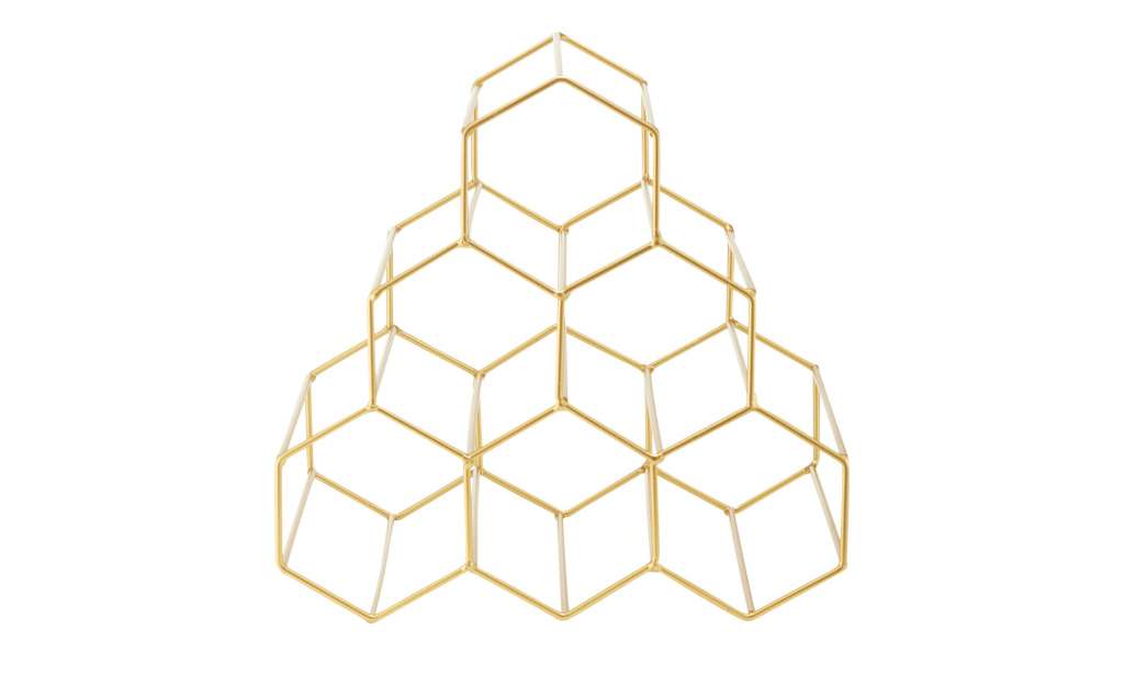 Playboy Weinregal   Gloria ¦ gold ¦ Maße (cm): B: 29 H: 27 T: 22 Regale > Bücherregale - Höffner