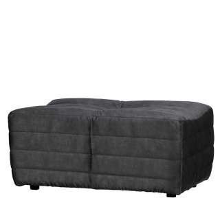 Polsterhocker in Anthrazit Samt Sofa