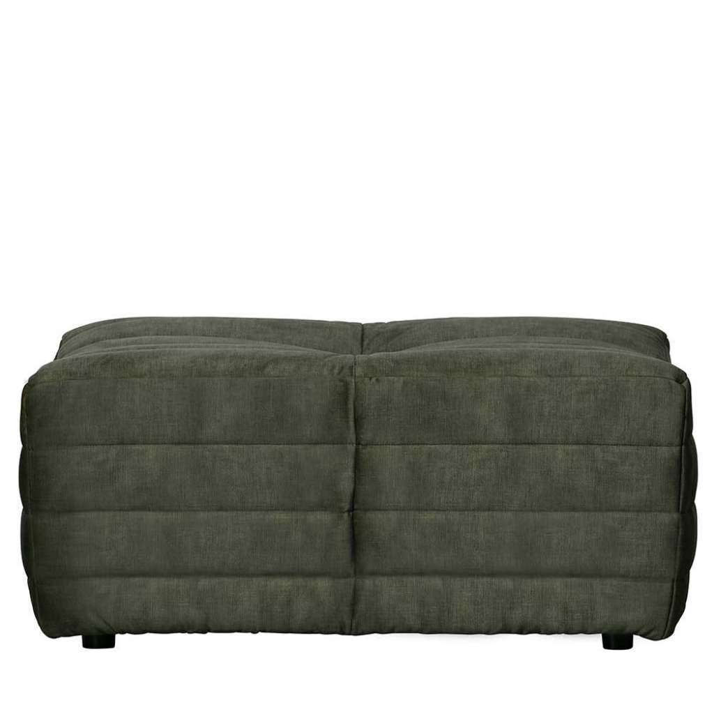 Samt Sofahocker in Dunkelgrün 95 cm breit