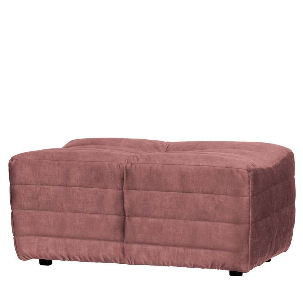 Design Couchhocker in Rosa Samt 95 cm breit