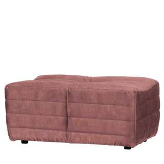 Design Couchhocker in Rosa Samt 95 cm breit