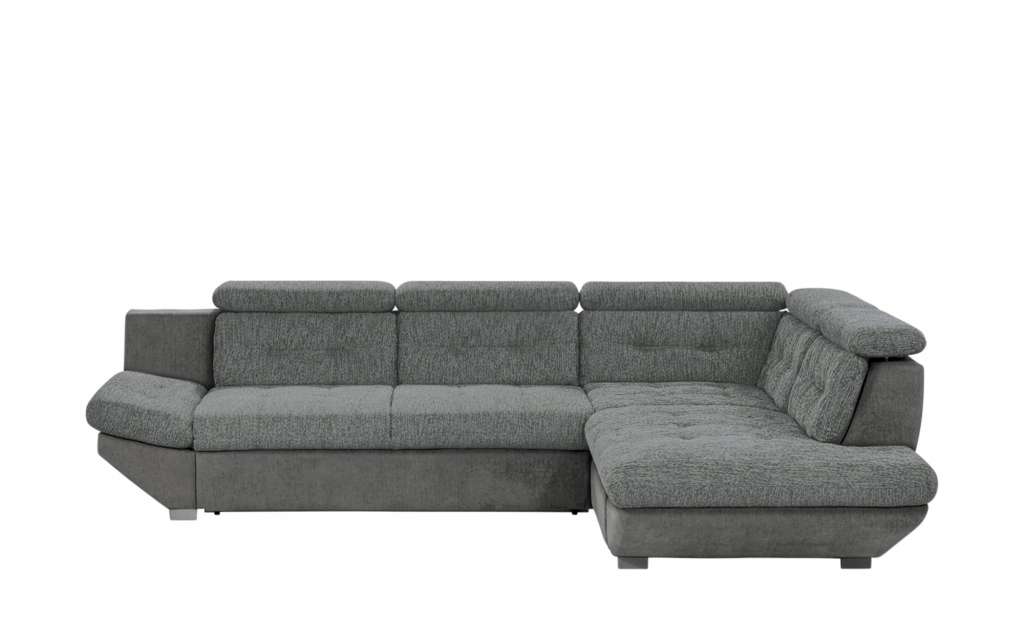 uno Ecksofa  hellgrau - Webstoff Elias II ¦ grau ¦ Maße (cm): H: 80 Polstermöbel > Sofas > Ecksofas - Höffner